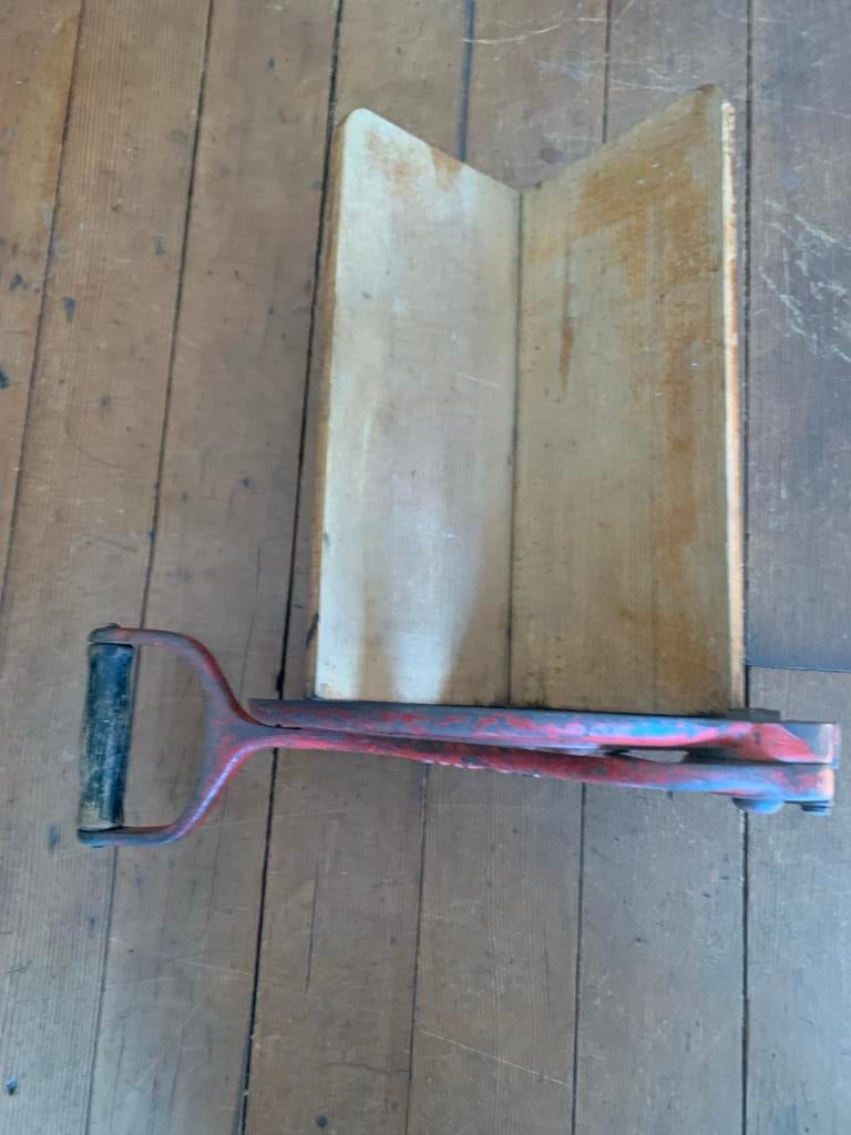 Antieke Kaassnijder - GINGE - Houten Plank, Ophalen of Verzenden