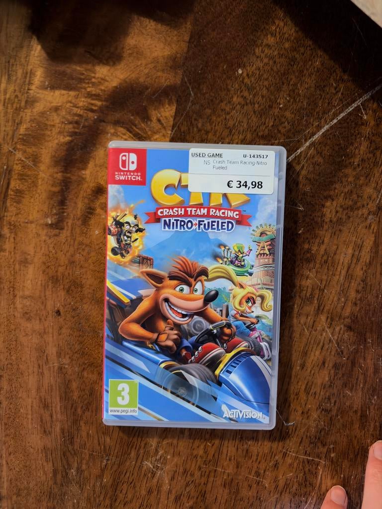 CTR Crash Team Racing Nitro Fueled Nintendo Switch, Racen en Vliegen, Ophalen of Verzenden, Zo goed als nieuw, 3 spelers of meer