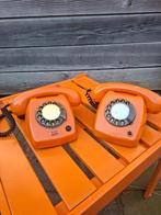 Set van 2 retro ptt t 65 telefoons draaischijf, Ophalen of Verzenden