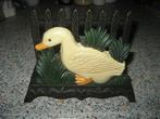 Brocante gietijzeren servethouder Gans, Ophalen of Verzenden