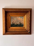 Antieke lijst met maritieme voorstelling (print op paneel), Ophalen of Verzenden