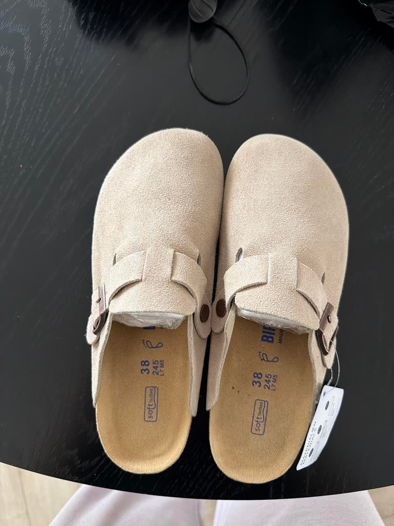 Nieuwe Birkenstock Boston Clogs - Maat 38, Kleding | Dames, Schoenen, Ophalen of Verzenden, Nieuw, Beige, Instappers