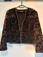 Barucci jasje in een prachtige  stof en gouden randen, Ophalen of Verzenden, Zo goed als nieuw, Maat 42/44 (L), Bruin