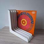 Vintage (witte) LP houder vinyl houder LP/vinyl standaard, Ophalen of Verzenden, Gebruikt