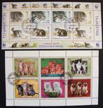 - 691 - 2 Blokken met Katten / Poezen., Verzenden, Gestempeld, Dier of Natuur