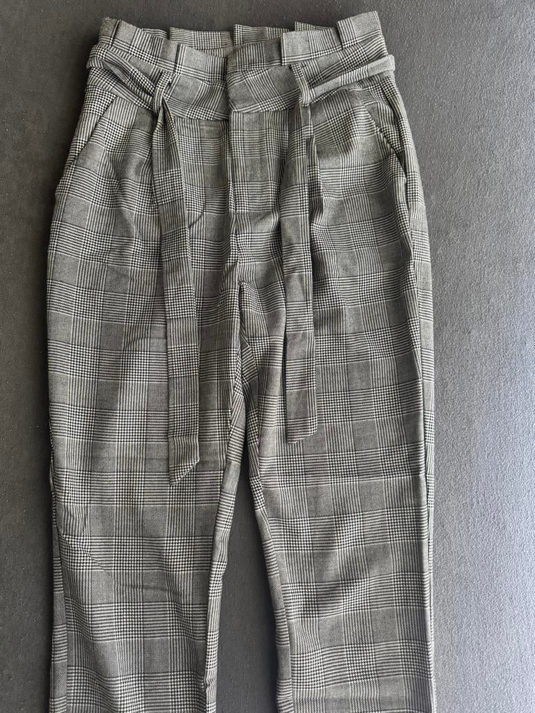 Vero Moda geruite pantalon, Kleding | Dames, Broeken en Pantalons, Ophalen of Verzenden, Driekwart, Maat 36 (S), Grijs