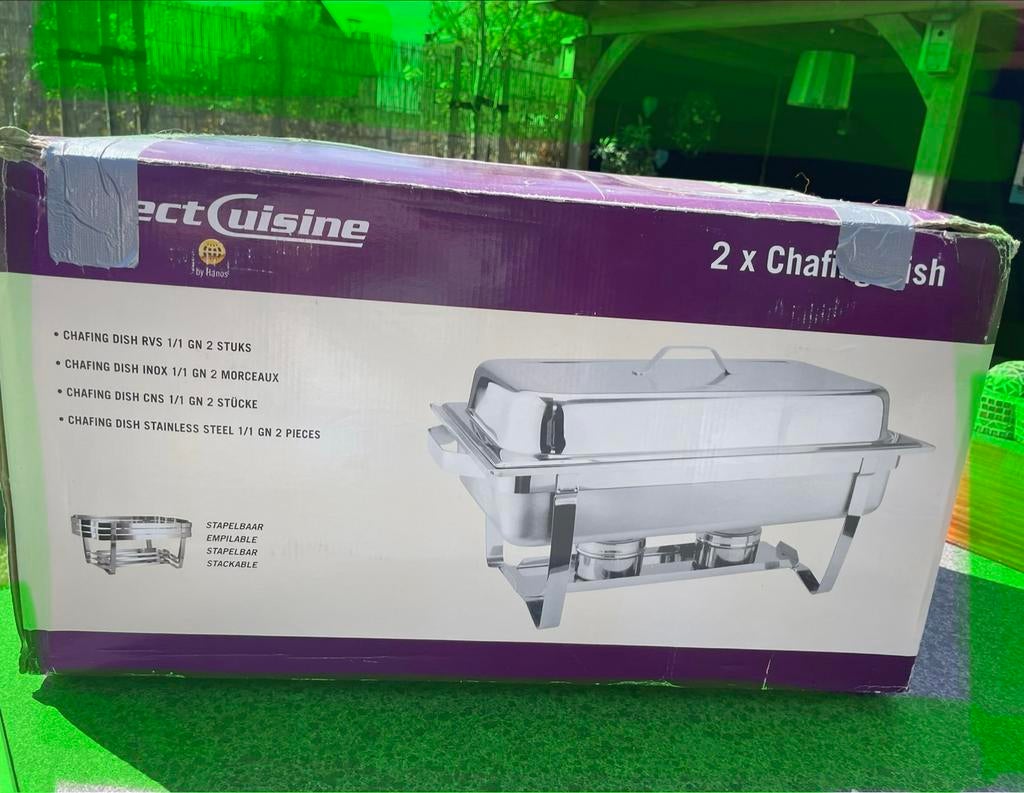 Professionele warmhoudschalen met deksel, Overige typen, Zilver, Ophalen of Verzenden, Zo goed als nieuw