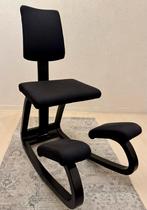 Varier Variable Balans Kniestoel met rugleuning, Ophalen, Zo goed als nieuw, Zwart