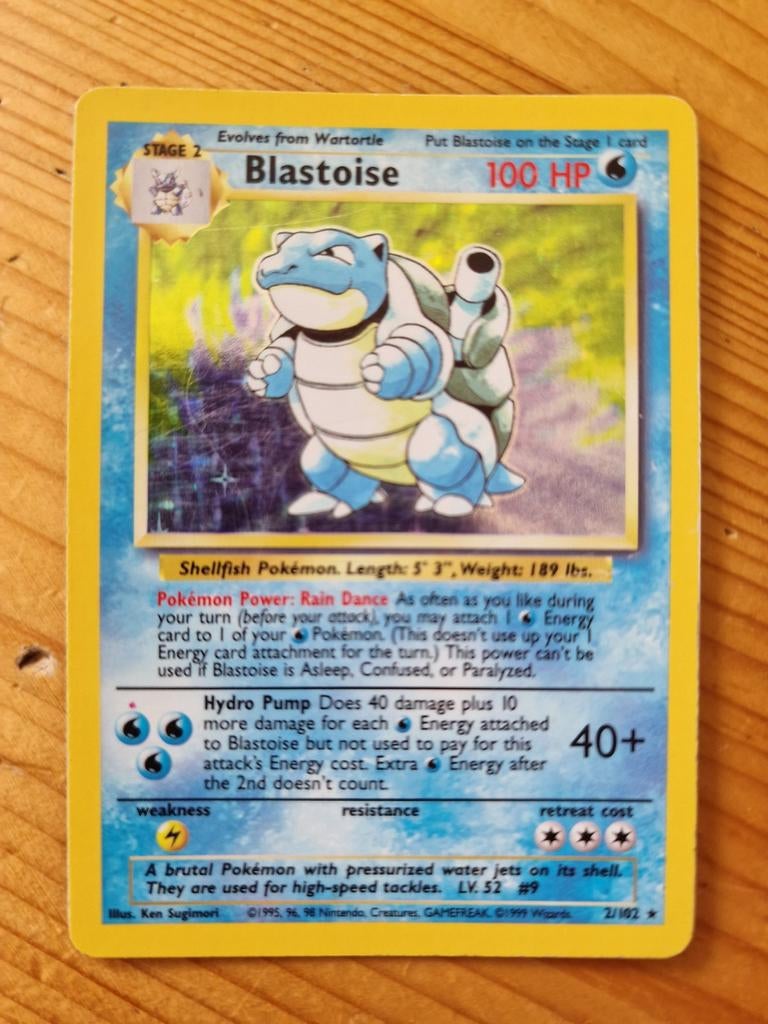 Red Dot Error Blastoise (Base Set), Ophalen of Verzenden