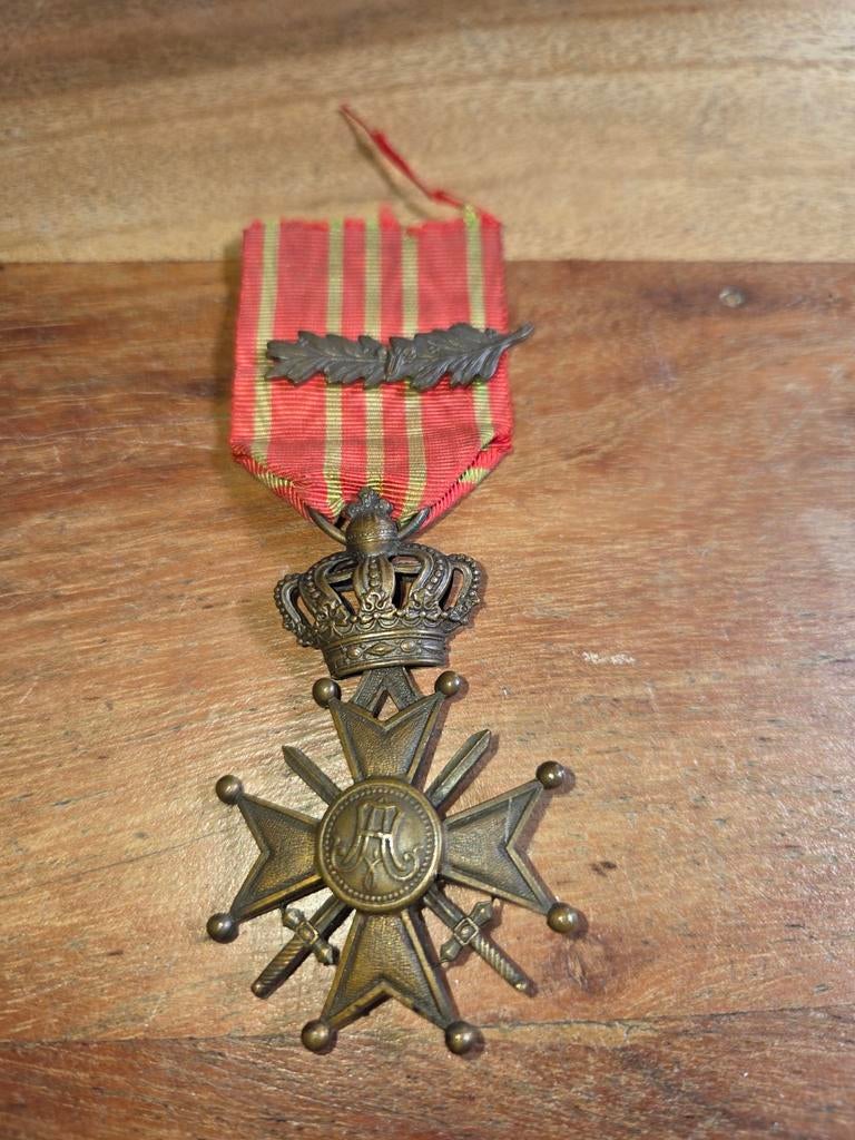 Medaille belgie wo1, Ophalen of Verzenden, Landmacht, Overige gebieden, Lintje, Medaille of Wings