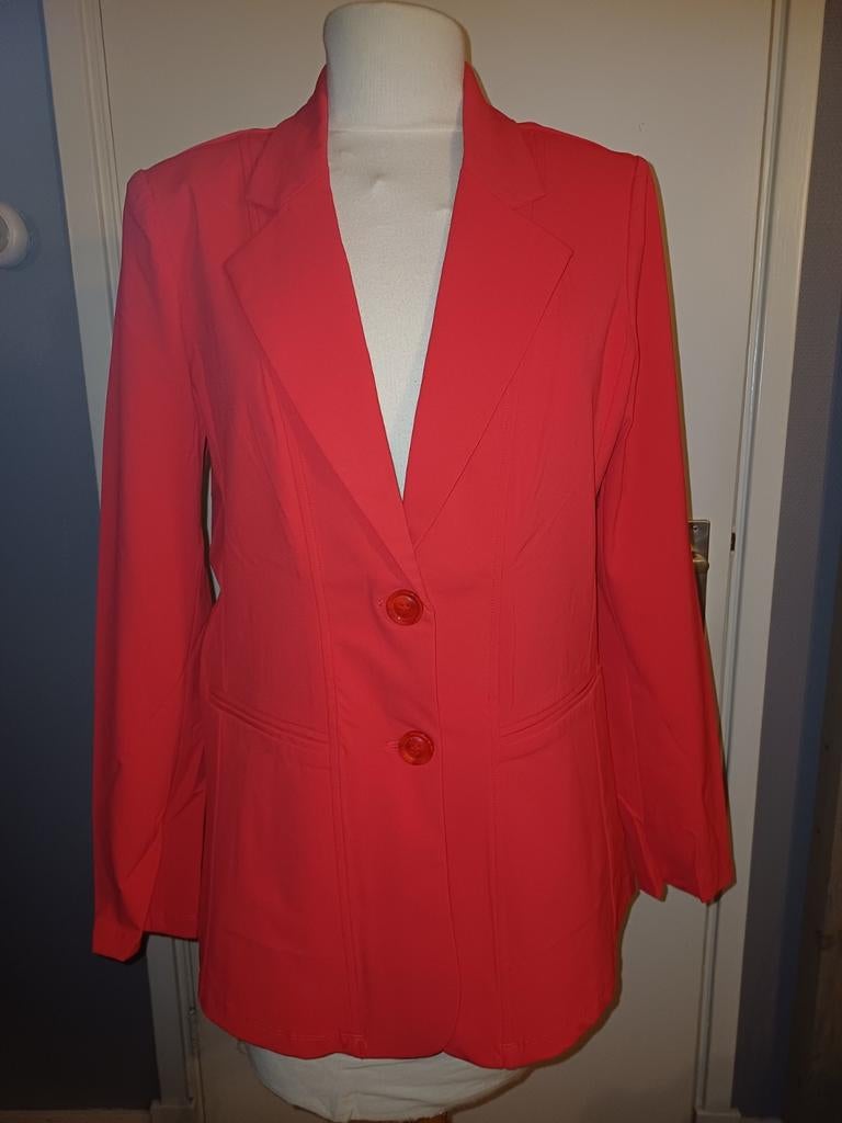 Mi piace travel midlang blazer XL Rood met paspelzakken, Mi piace, Maat 46/48 (XL) of groter, Nieuw, Ophalen of Verzenden
