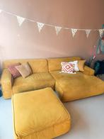 Mooie FEST Clay loungebank (okergeel) met pouf, Ophalen, 250 tot 300 cm, Gebruikt, Hoekbank