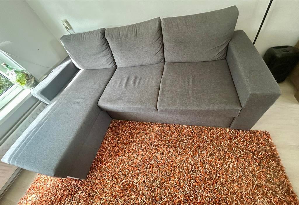 3-zitsbank met opbergruimte en slaapfunctie, Huis en Inrichting, Banken | Sofa's en Chaises Longues, Gebruikt, Driepersoons, 200 tot 250 cm