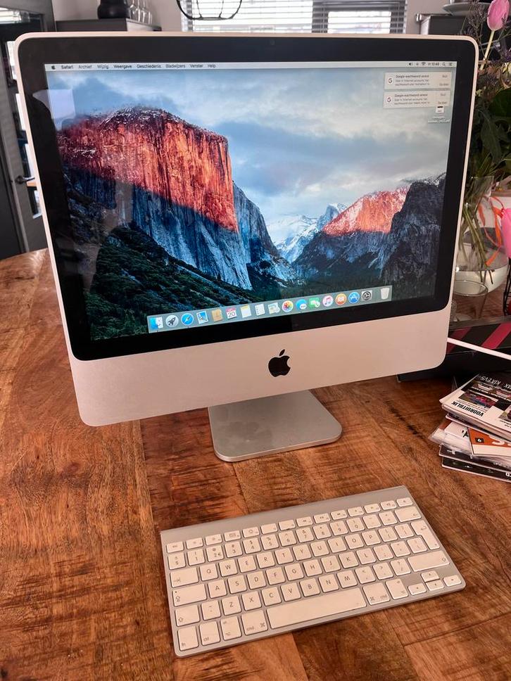 Vintage Apple iMac 20 inch (begin 2008), Computers en Software, Apple Desktops, Gebruikt, iMac, 2 tot 3 Ghz, 4 GB, Ophalen