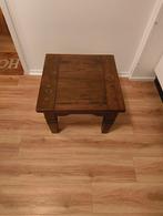 Houten bijzettafel, donkerbruin, Huis en Inrichting, Ophalen, Minder dan 45 cm, Minder dan 55 cm, Gebruikt