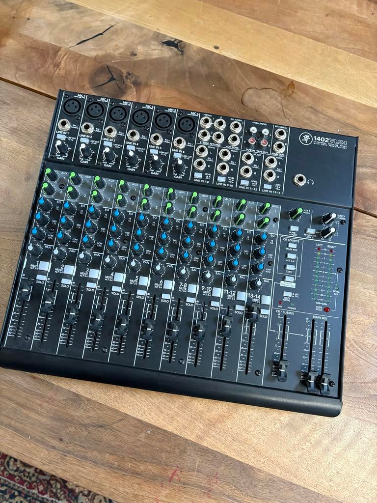 Mackie 1402VLZ4 mengtafel, Ophalen of Verzenden, Zo goed als nieuw, 10 tot 20 kanalen, Microfooningang