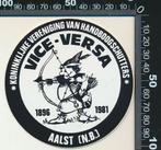 Sticker: Handboogschutters Vice Versa - Aalst (1), Ophalen of Verzenden, Zo goed als nieuw, Sport