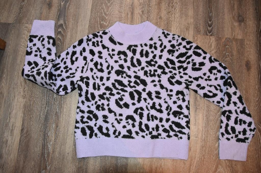 Leuke panterprint trui van Monki, Kleding | Dames, Truien en Vesten, Paars, Ophalen of Verzenden, Zo goed als nieuw, Monki