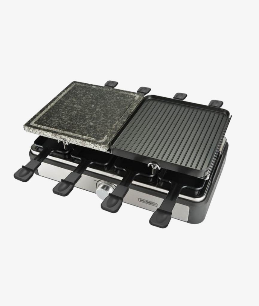 Bourgini Gourmette Raclette Grill Plus 8 personen, Ophalen, Vaatwasmachinebestendig, Gebruikt, Tafelgrill