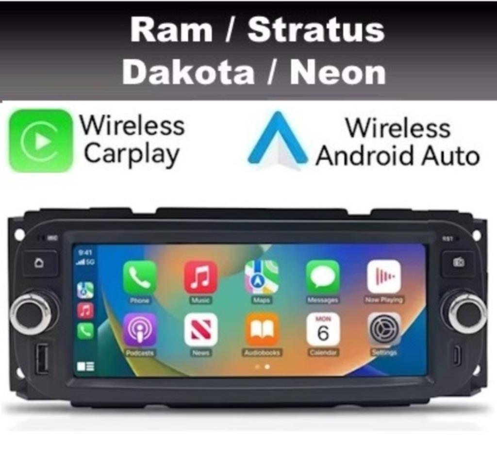 Dodge RAM Neon radio navigatie android 14 apple carplay dab, Ophalen of Verzenden, Nieuw