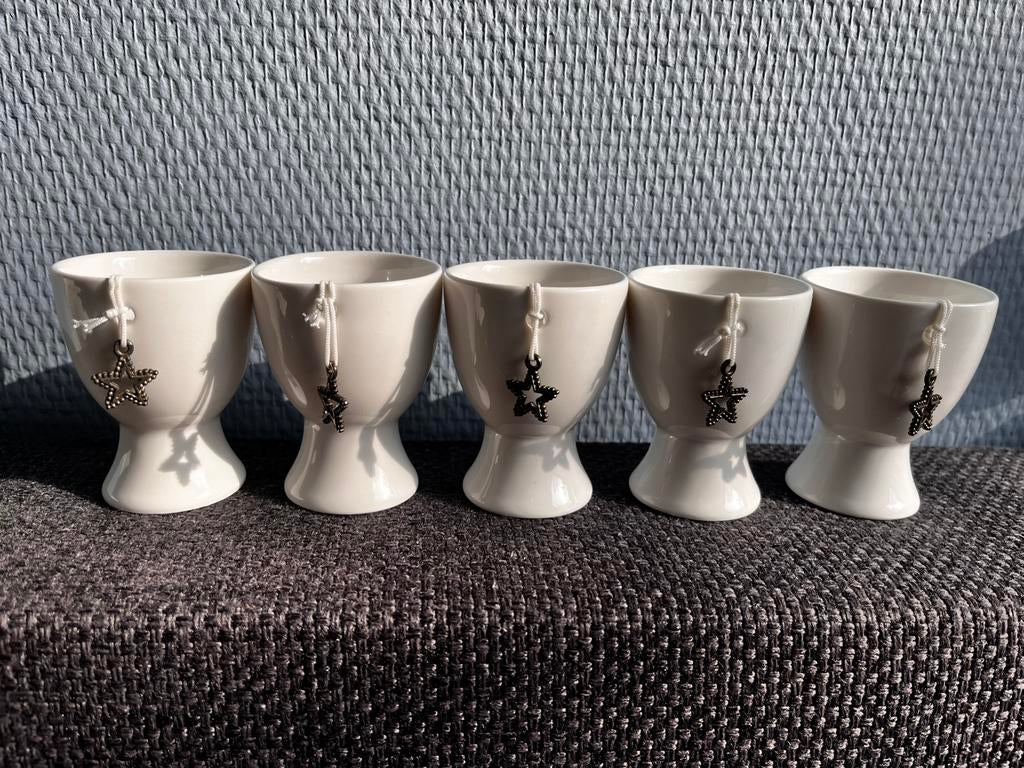 5 eierdopjes Riviera Maison NIEUW, Huis en Inrichting, Keuken | Servies, Ophalen, Overige typen, Nieuw, Overige stijlen