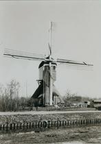 Schelluinen nu Gorinchem West molen foto groot formaat 1984, Ophalen of Verzenden, 1980 tot heden, Ongelopen, Zuid-Holland