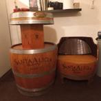 Wijnvat Bar en Stoel Set - Santa Alicia, Gebruikt, Bruin, Ophalen of Verzenden, Eén