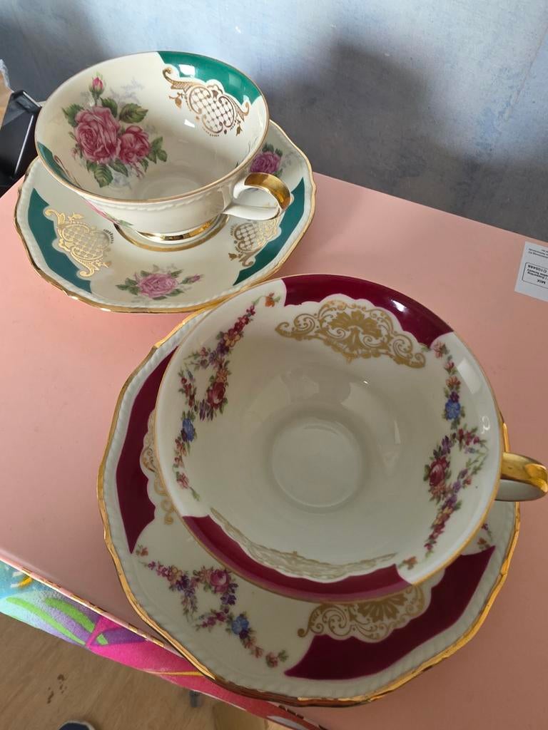 2 Bavaria Mitterteich kop en schotels Titania 7, Antiek en Kunst, Ophalen of Verzenden