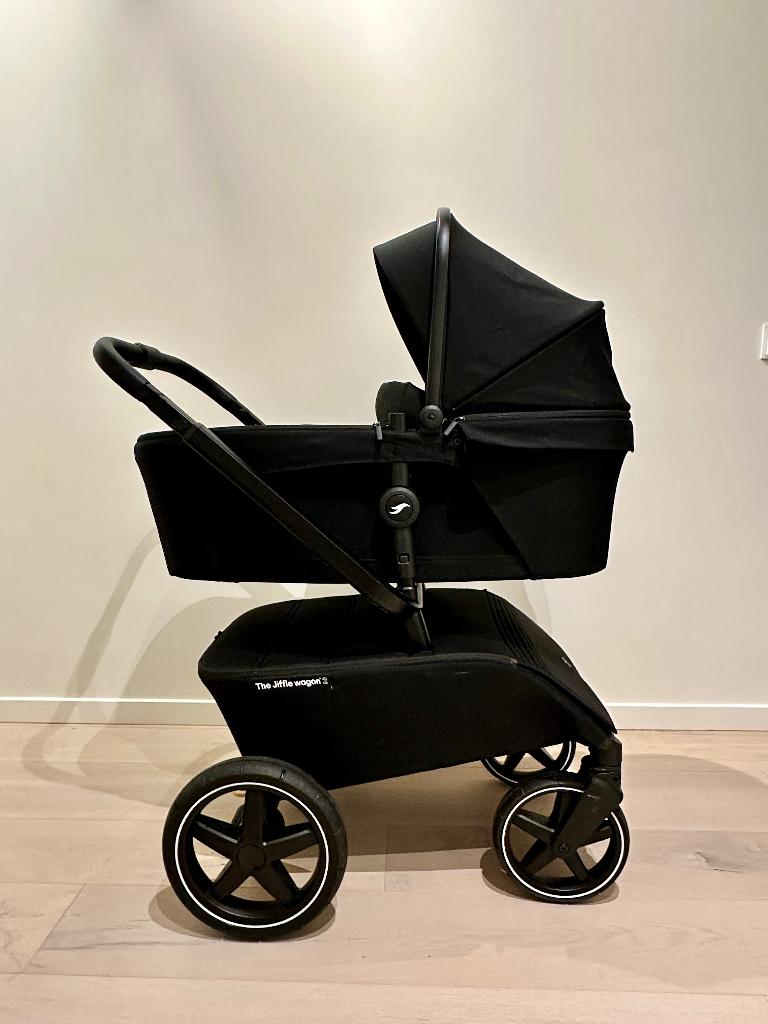 The Jiffle Wagon 2 | Zo goed als nieuw | Incl. accesoires, Zo goed als nieuw, Verstelbare duwstang, Ophalen, Kinderwagen