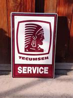 Vintage Tecumseh Service Reclamebord, USA tinplate, tinsign., Reclamebord, Gebruikt, ., Ophalen of Verzenden