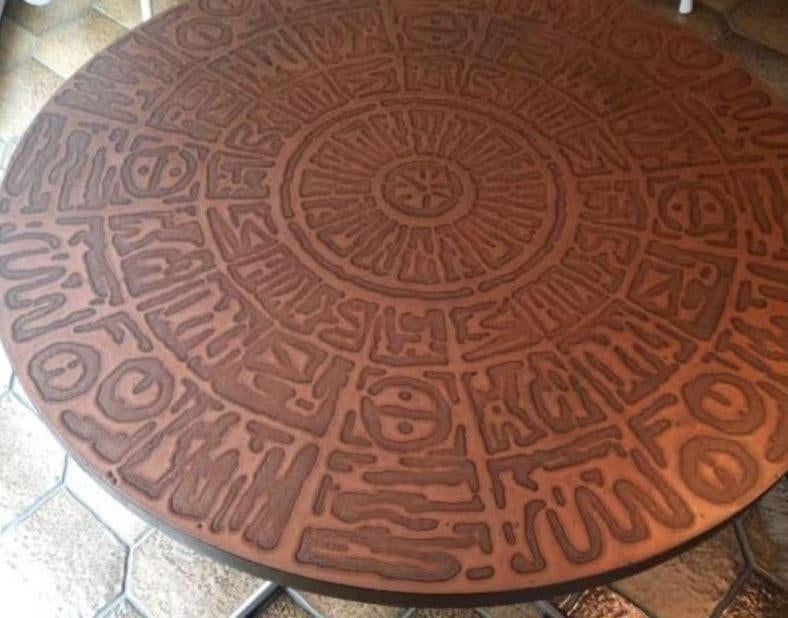 vintage space age salontafel begin 70er, Ophalen, Huis en Inrichting