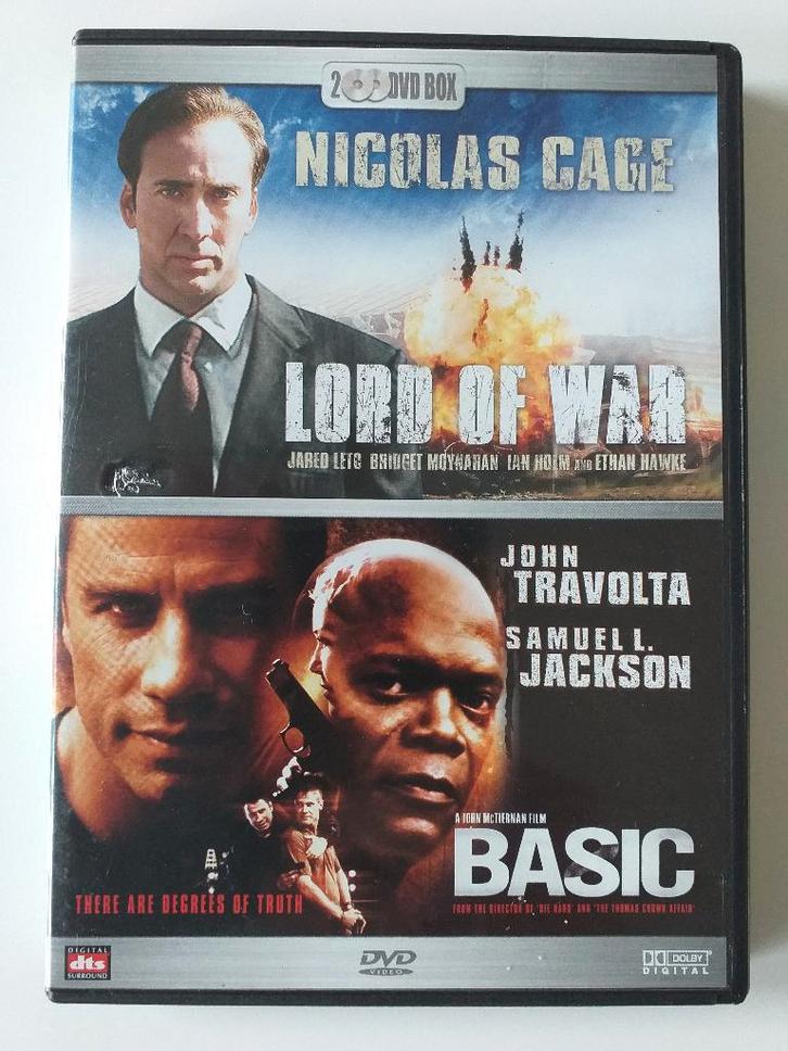 Lord of War (2005) & Basic (2003) *2 DVD, Cd's en Dvd's, Dvd's | Actie, Zo goed als nieuw, Actiethriller, Vanaf 16 jaar, Ophalen of Verzenden
