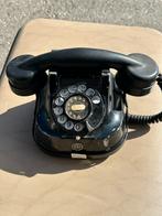 Vintage Telefoon met Draaischijf - Zwart, Ophalen of Verzenden, Gebruikt, 1 handset