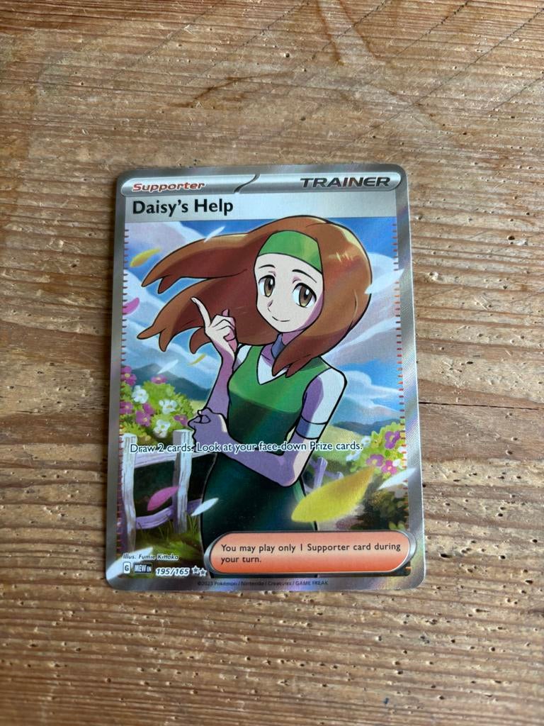 Daisy's Help - Supporter Trainer Kaart (Pokemon TCG), Ophalen of Verzenden, Zo goed als nieuw, Losse kaart