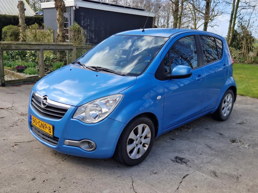 Opel Agila 1.0 | 2008 | APK 18 april 2027, Auto's, Opel, 31 €/maand, Blauw, 996 cc, Origineel Nederlands