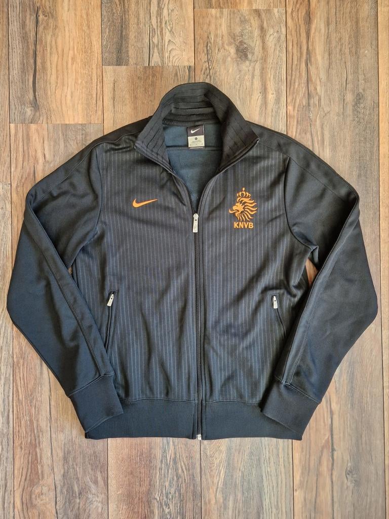 Nederlands elftal vest van Nike N98 Anthem jack 2012, Maat 48/50 (M), Zwart, Nike, Ophalen of Verzenden