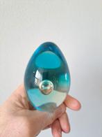 Presse-papier druppel van massief glas, D7xH10cm (a3), Antiek en Kunst, Antiek | Glas en Kristal, Ophalen of Verzenden