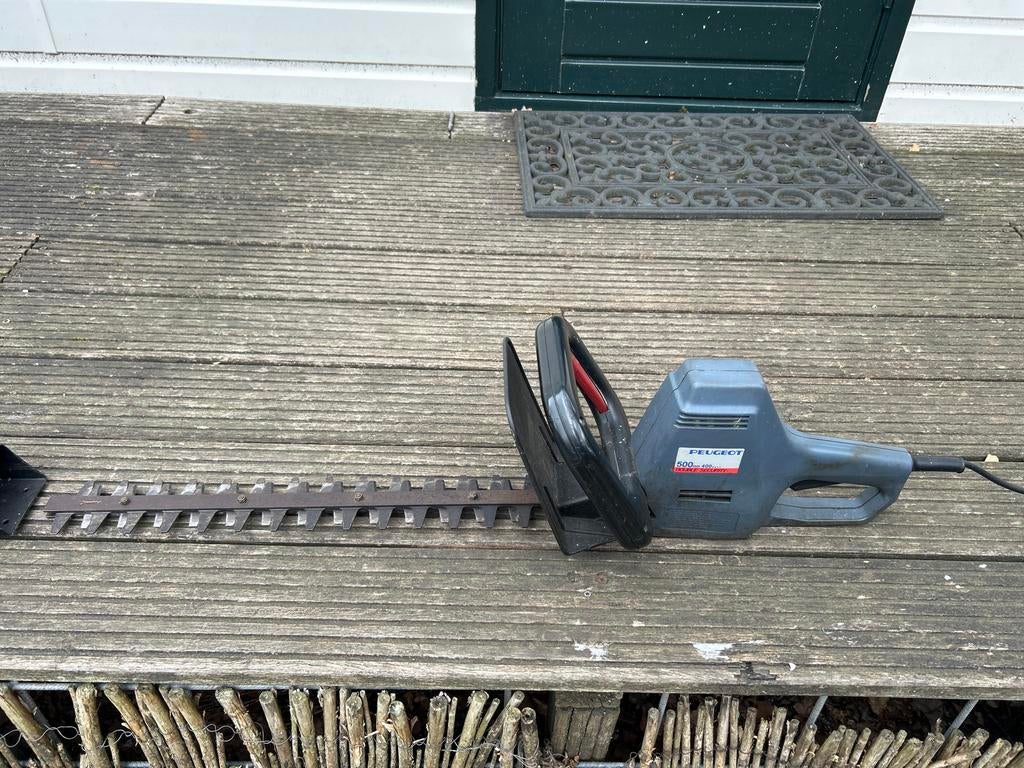 Heggenschaar Peugeot 500W, Ophalen of Verzenden, Gebruikt, Elektrisch