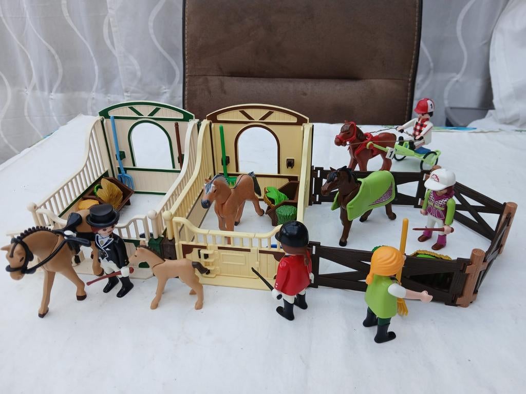 Playmobil, 4 paarden setjes, Ophalen of Verzenden, Gebruikt