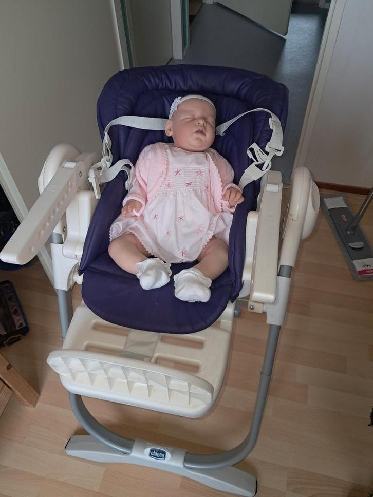 Chicco kinderstoel 0-4 jaar met paars dekje en accessoires, Kinderen en Baby's, Kinderstoelen, Zo goed als nieuw, Meegroeistoel