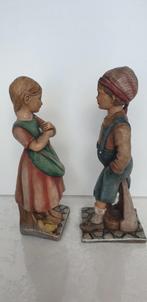 2312) Jongen en meisje met mooie gezicht, Verzamelen, Beelden en Beeldjes, Ophalen of Verzenden, Mens