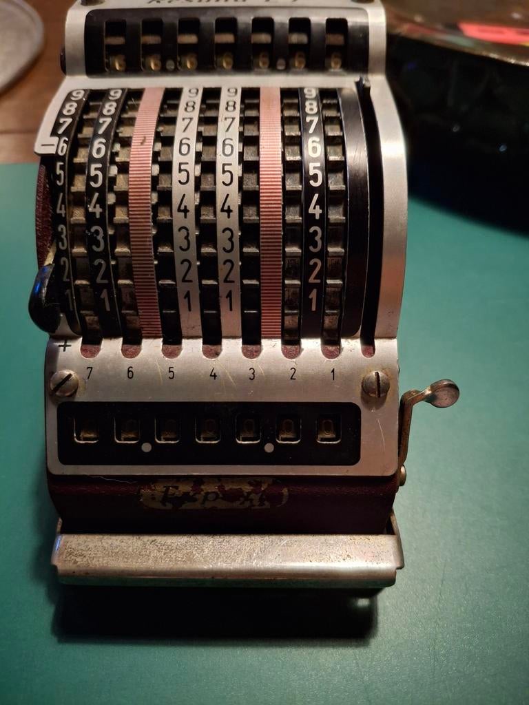 Antieke tel machine, Antiek en Kunst, Ophalen of Verzenden