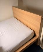 Bed Malm hout + lattenbodem, Ophalen, Overige kleuren, Tweepersoons, 140 cm
