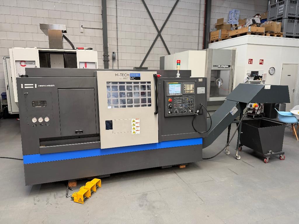CNC-Draaibank HWACHEON HI-TECH 200BL MC, Ophalen, Metaaldraaibank, Computergestuurd (Cnc), Gebruikt