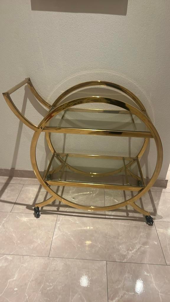 Luxe gouden theekar / serveerwagen - Nieuwstaat, Ophalen, Nieuw