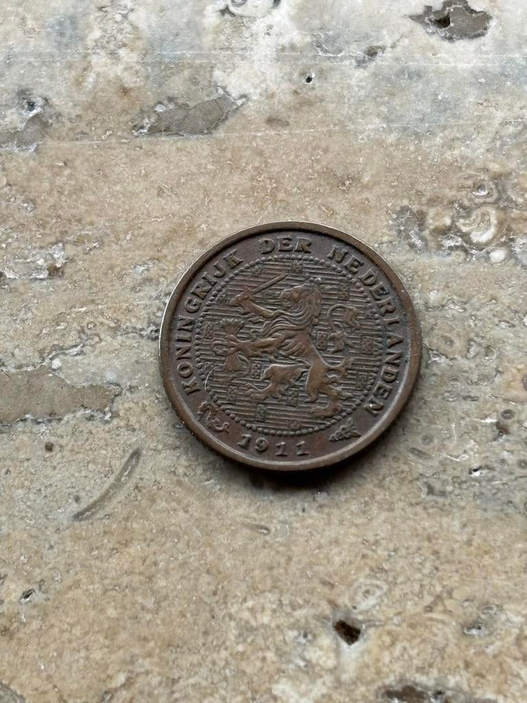 1/2 cent 1911 Wilhelmina , zeer mooie kwaliteit, Postzegels en Munten, Munten | Nederland, Ophalen of Verzenden, Koningin Wilhelmina