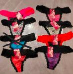 Strings met kanten rand in div kleuren. 10 stuks 8,-, Ophalen, Overige kleuren, String