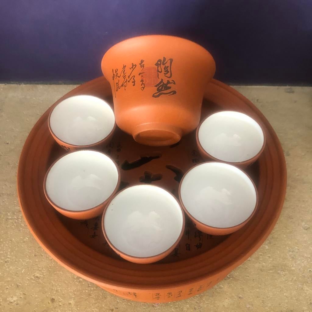 Vintage Chinese deel theeservies, Antiek en Kunst, Ophalen of Verzenden
