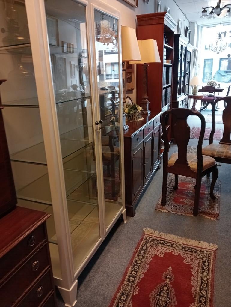 Vintage Apothekers kast jaren 60-70 in Nieuwstaat, Met deur(en), Glas, Klassiek, Onbekend