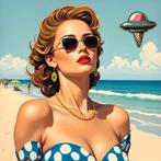 Kunsthandel Gennep - "Het Meisje En De Icecream Ufo", Verzenden